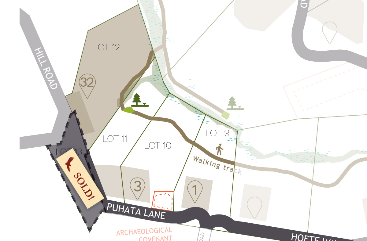 Puhata Lane map